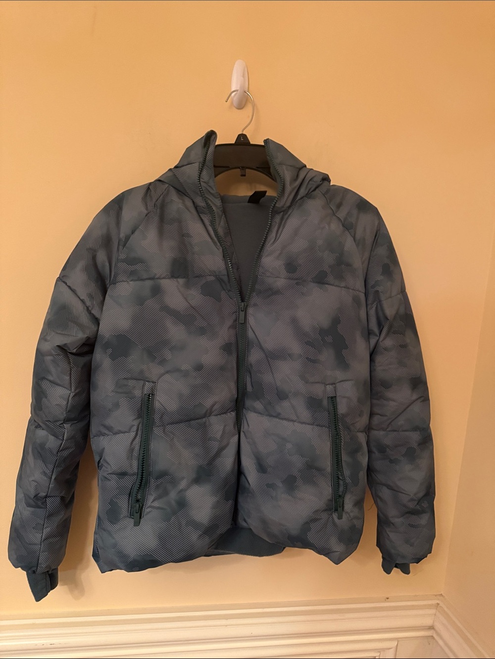 All in motion Kids Green Hooded Puffer Jacket Size XL 14